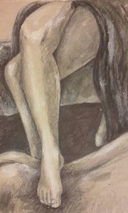 Painting of legs by Tabitha Rayne