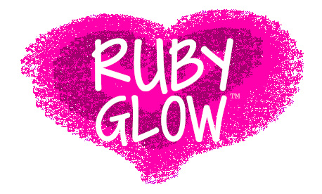 Ruby Glow vibrator heart RG logo pink