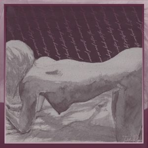 another exhibitionist in Dusky Rose - called the Trick is... painting of a sexy nude by Tabitha Rayne 