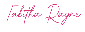 Tabitha Rayne signature in pink