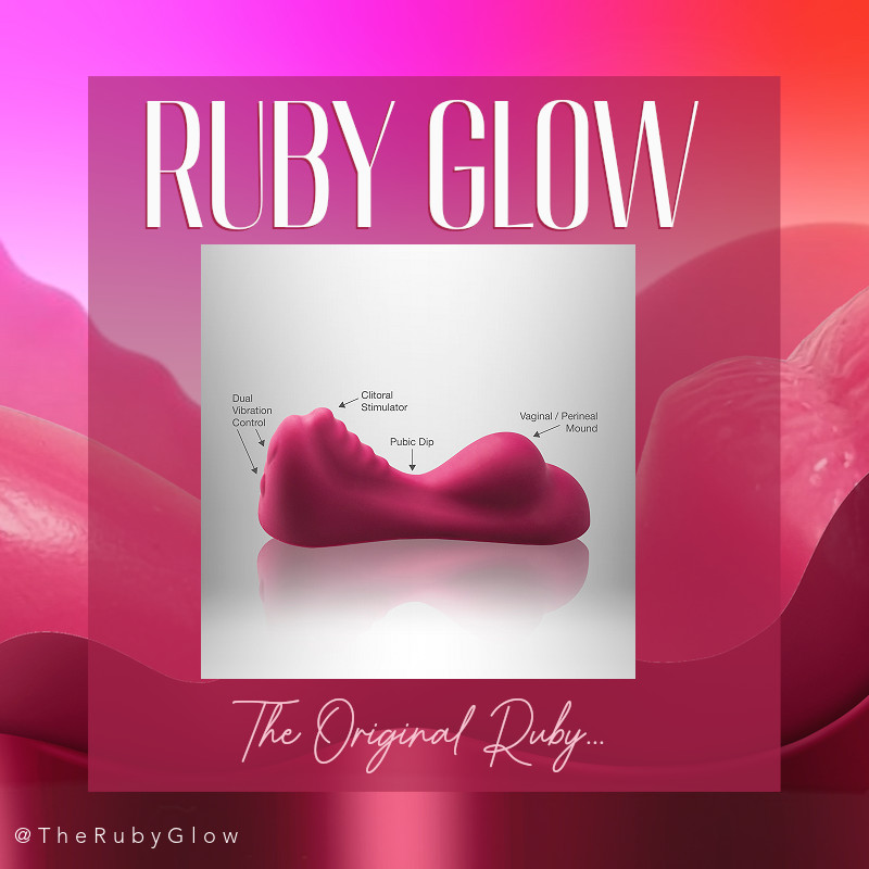 With two humps and a dip to nestle your pubic bone into, it is a grinder like a saddle which you anchor in place with your own body, meaning you don’t need to be strong to hold it against you. The Ruby Glow original