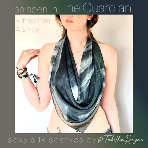 As Seen in The Guardian - get your Tabitha Rayne silk scarf now!